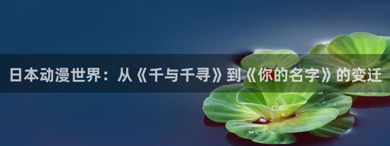 囧次元app下载官网网址：日本动漫世界：从《千与千寻》到《你的名字》的变迁